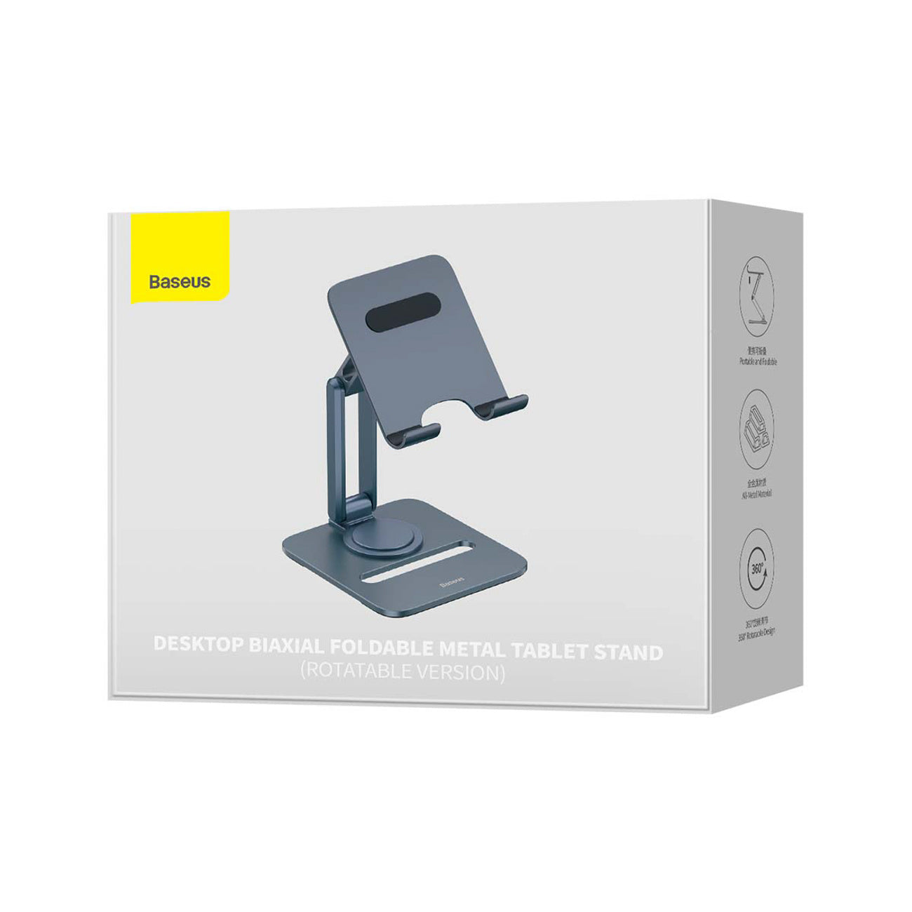 Baseus BS-HP006A Stojak biurkowy na tablet składany aluminiowy obrotowy