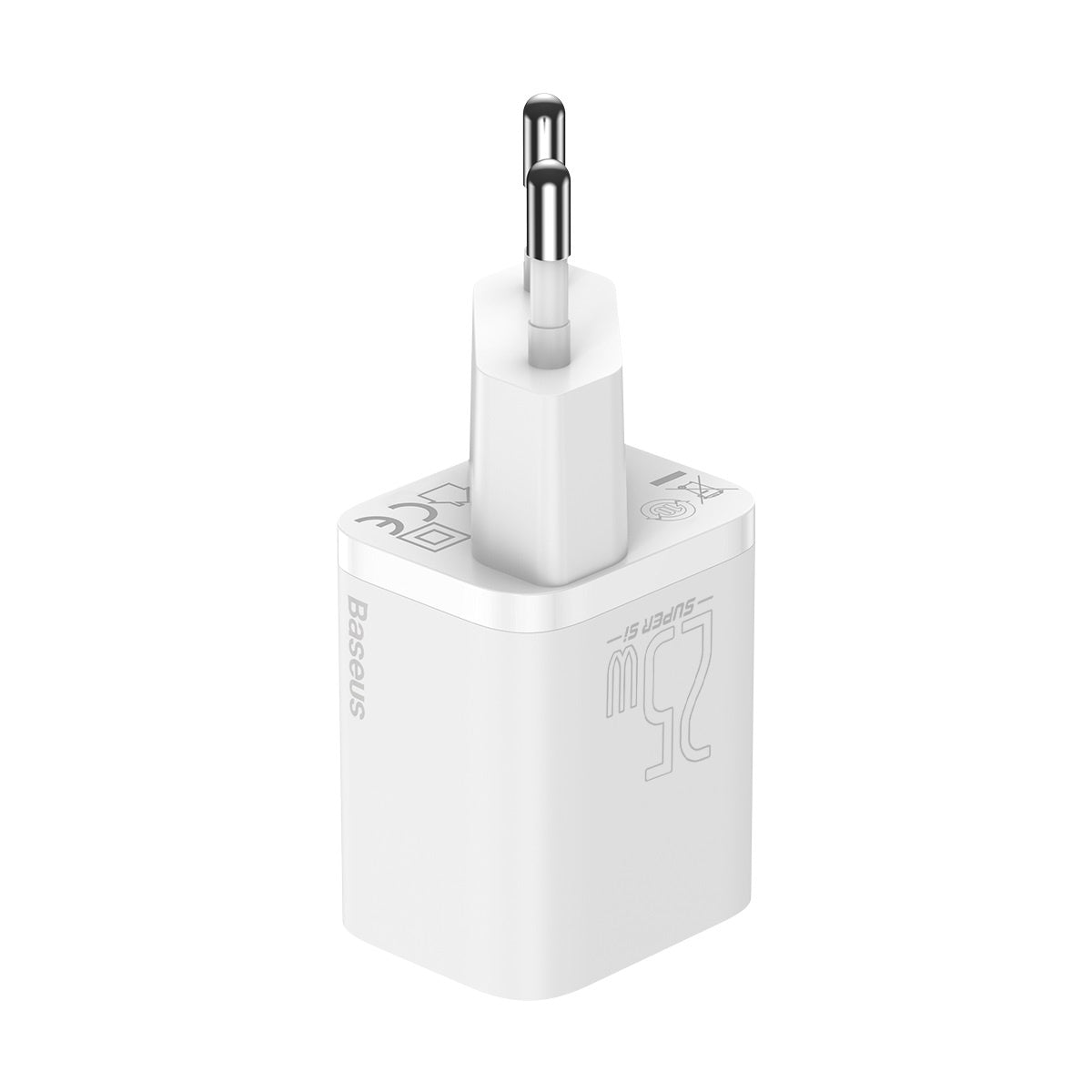 Baseus Si Szybka ładowarka sieciowa USB-C 25W 3A z kablem USB-C / USB-C 1m