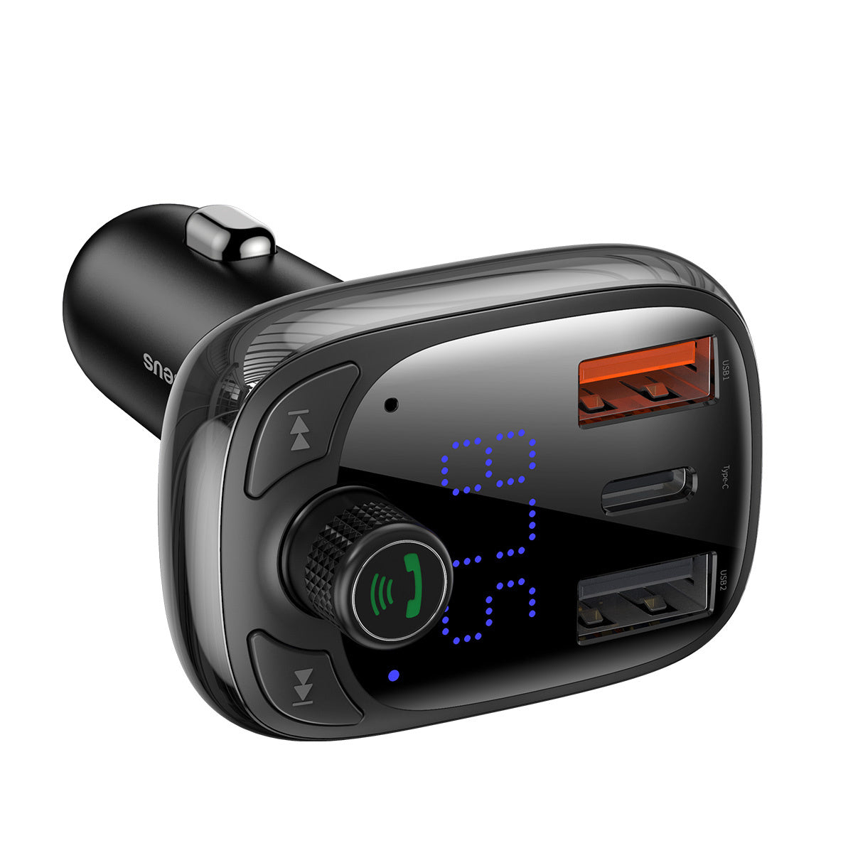 Baseus S-13 Transmiter FM Bluetooth / ładowarka samochodowa (Overseas Edition)