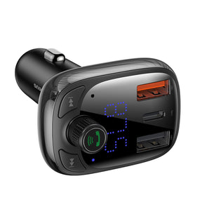 Baseus S-13 Transmiter FM Bluetooth / ładowarka samochodowa (Overseas Edition)