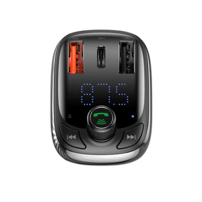 Baseus S-13 Transmiter FM Bluetooth / ładowarka samochodowa (Overseas Edition)