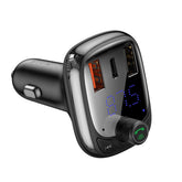 Baseus S-13 Transmiter FM Bluetooth / ładowarka samochodowa (Overseas Edition)