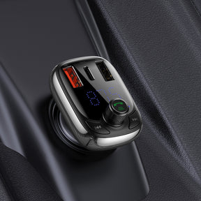 Baseus S-13 Transmiter FM Bluetooth / ładowarka samochodowa (Overseas Edition)