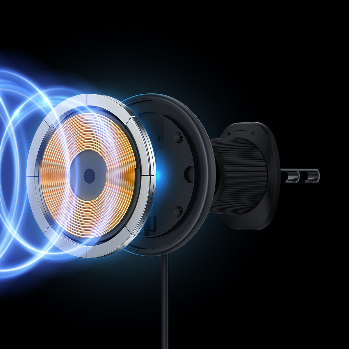 Uchwyt Baseus CW01 samochodowy na iPhone z ładowarką indukcyjną 15W na kratkę nawiewu