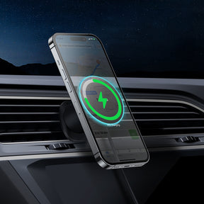 Uchwyt Baseus CW01 samochodowy na iPhone z ładowarką indukcyjną 15W na kratkę nawiewu