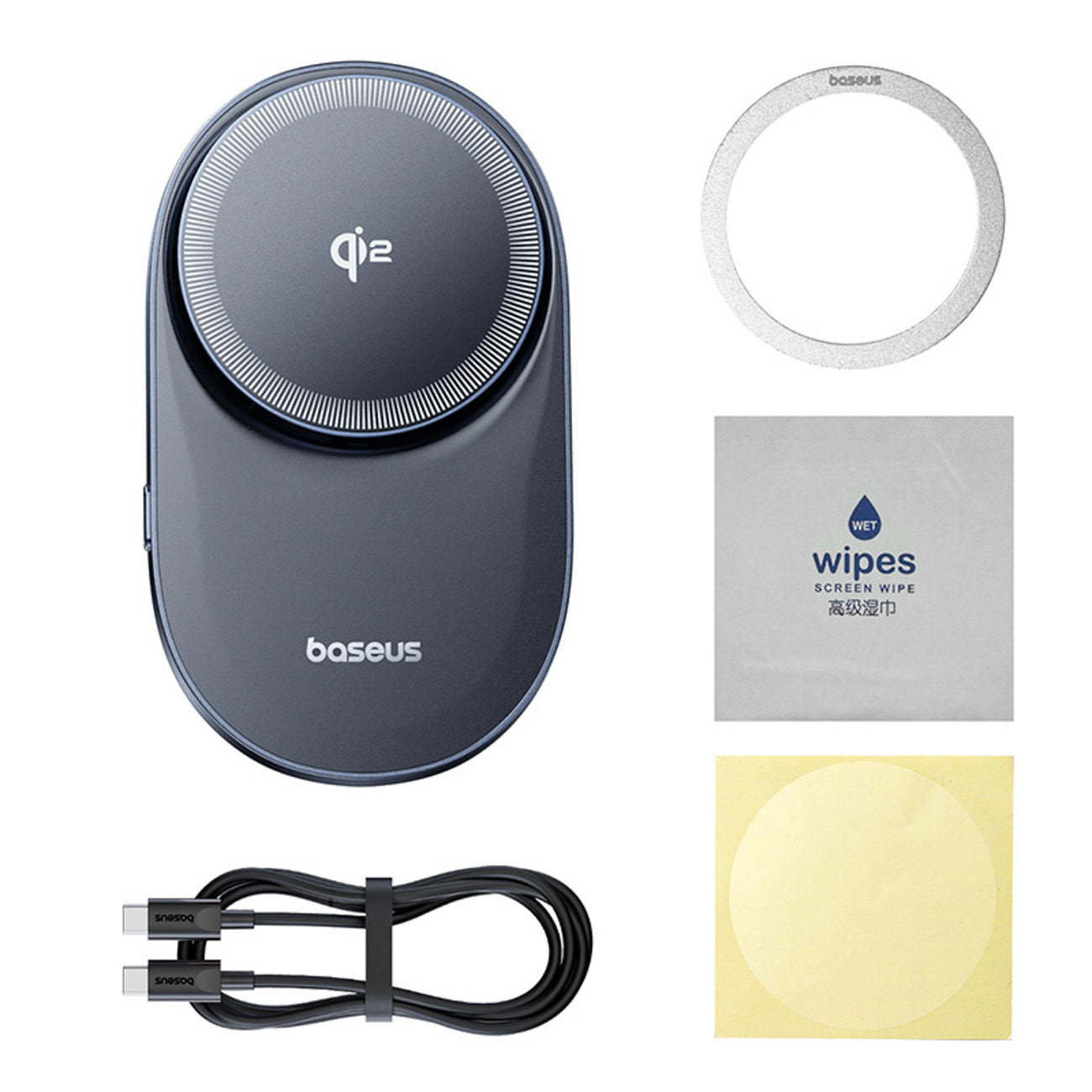 Baseus PrimeTrip VC1 Pro Magnetyczny uchwyt samochodowy z ładowarką indukcyjną Qi2 na kratkę nawiewu