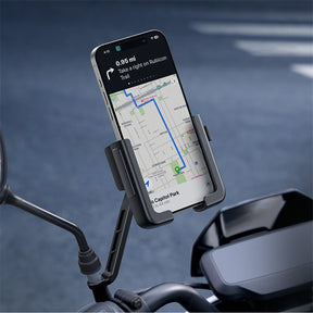 Uchwyt motocyklowy na telefon Baseus GoTrip do lusterka, z amortyzacją