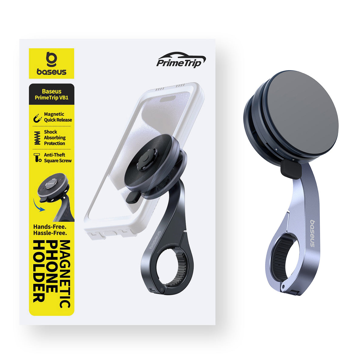 Baseus PrimeTrip VB1 Uchwyt rowerowy na telefon magnetyczny