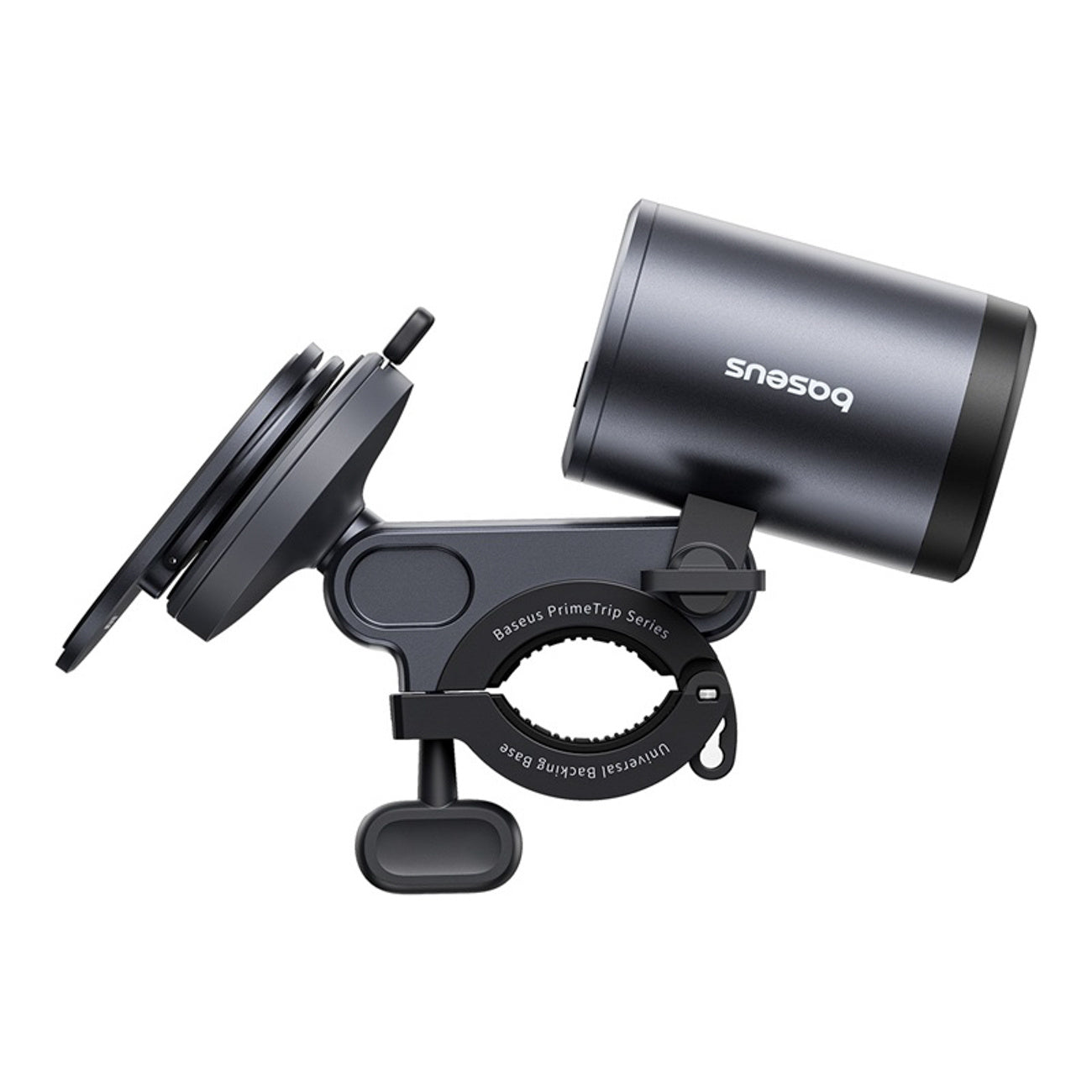 Baseus PrimeTrip Uchwyt rowerowy z lampką LED 2w1 3000mAh IP68
