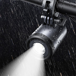 Baseus PrimeTrip Uchwyt rowerowy z lampką LED 2w1 3000mAh IP68