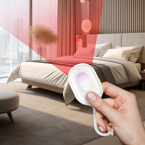Wykrywacz ukrytych kamer Baseus Heyo Series II z alarmem i mini latarką + kabel Baseus Simple USB-A - USB-C