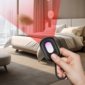 Wykrywacz ukrytych kamer Baseus Heyo Series II z alarmem i mini latarką + kabel Baseus Simple USB-A - USB-C