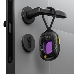 Wykrywacz ukrytych kamer Baseus Heyo Series II z alarmem i mini latarką + kabel Baseus Simple USB-A - USB-C
