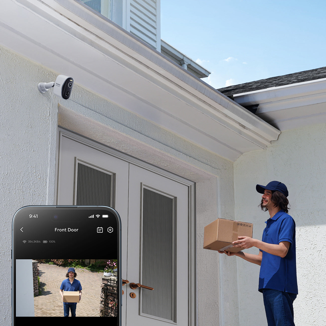 Baseus Security N1 Plus Dual 2K Zewnętrzny zestaw monitoringu (2 kamery)