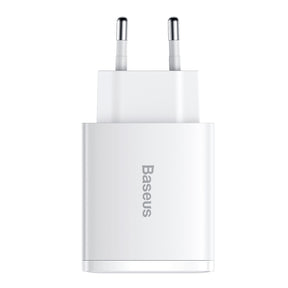 Baseus Compact 2U+C | Ładowarka USB-C 2xUSB-A 30W PD QC3.0 (iPhone 13 12)