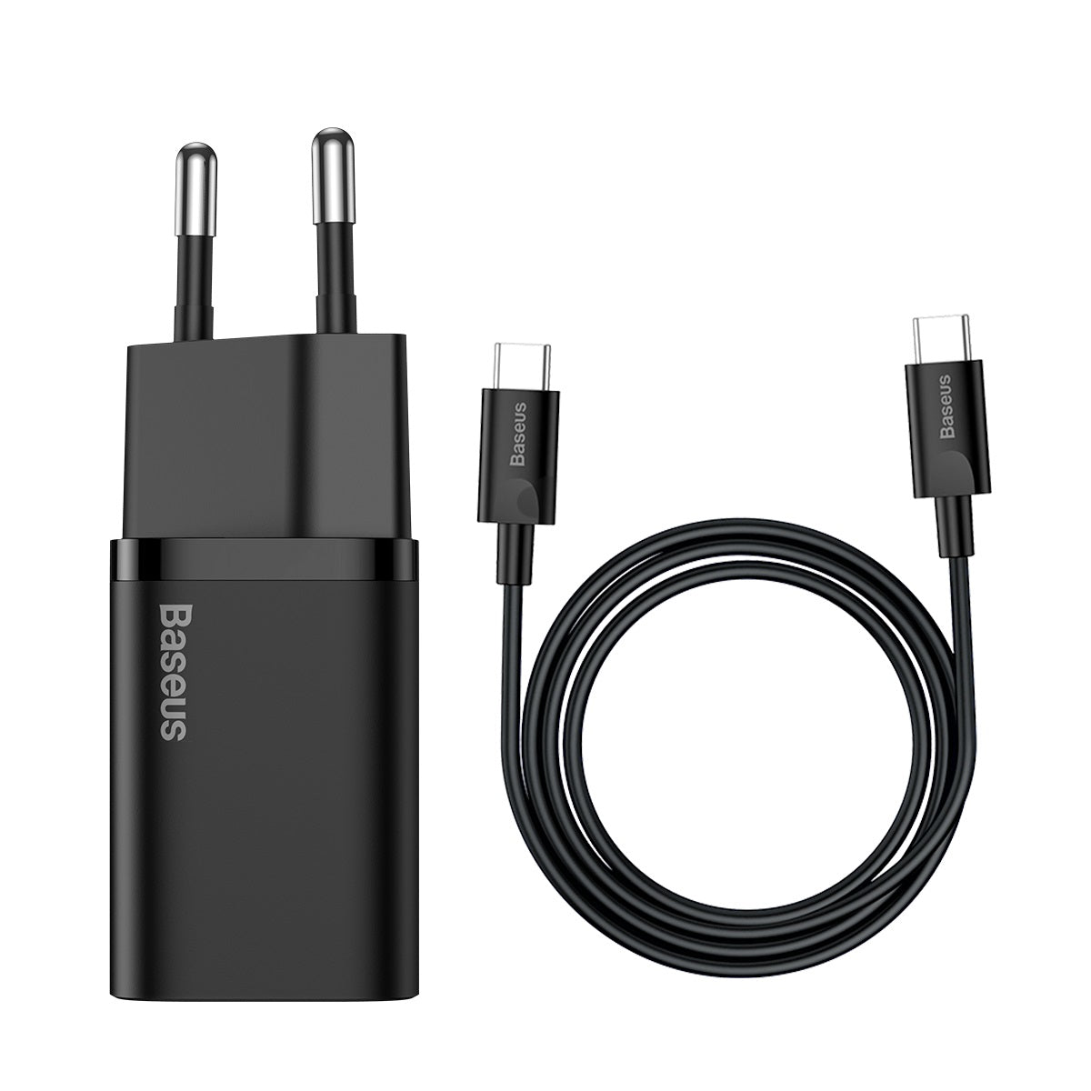 Baseus Super Si Sets | Ładowarka sieciowa + kabel USB-C Type-C 25W Quick Charge 3.0