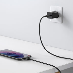 Baseus Super Si Sets | Ładowarka sieciowa + kabel USB-C Type-C 25W Quick Charge 3.0