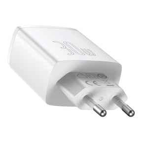 Baseus Compact 2U+C | Ładowarka USB-C 2xUSB-A 30W PD QC3.0 (iPhone 13 12)