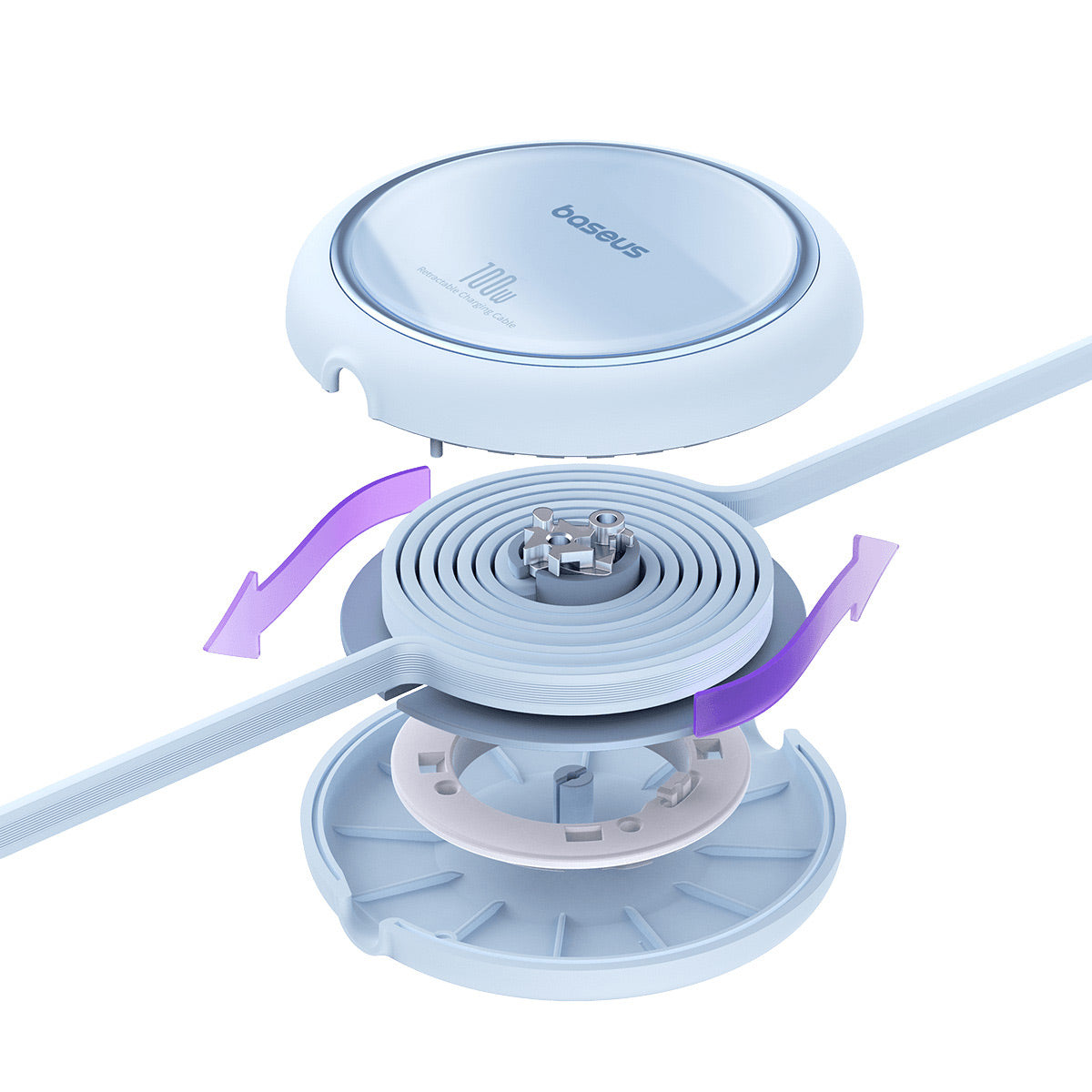 Baseus Free2Pull Mini Retractable USB-C Cable 100W